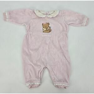 Vintage McDonald’s McBaby Pink Velour Romper – 3/6 Months